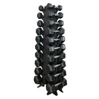 Kit halter injetado sextavado 01 a 10kg com suporte